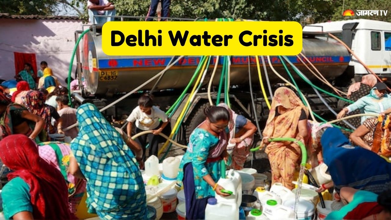 Delhi Water Crisis भषण गरम क बच दलल म पन क लए घमसन