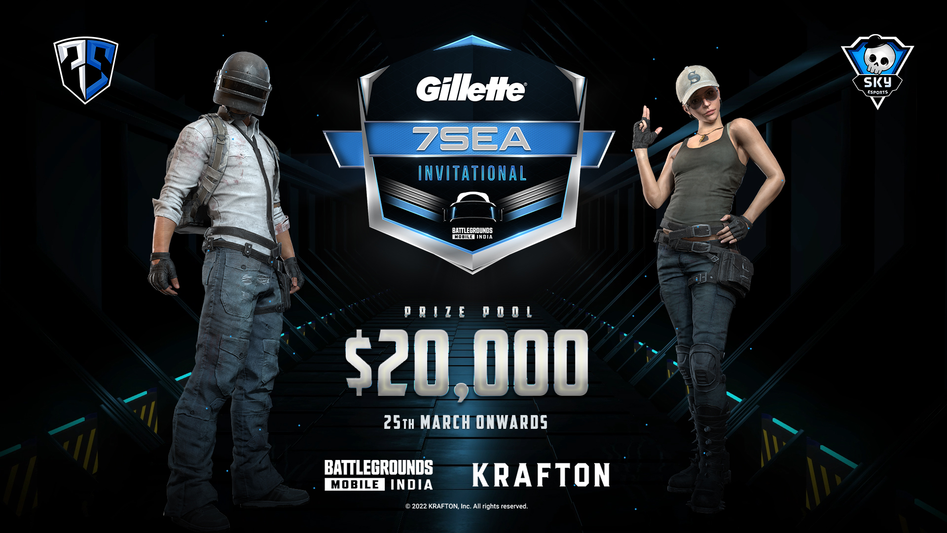 Gillette 7Sea Invitational to feature the top 24 BGMI teams of India Big Prize Pool of a $20,000