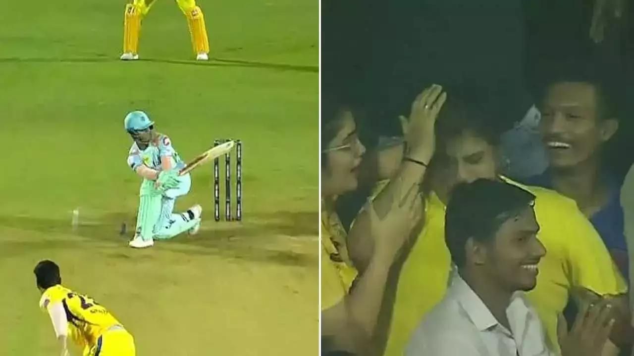 IPL 2022 : आयुष बदोनी ने जड़ा ऐसा छक्का महिला फैंन के सिर पर लगी गेंद, सोशल मीडिया पर वीडियो वायरल
