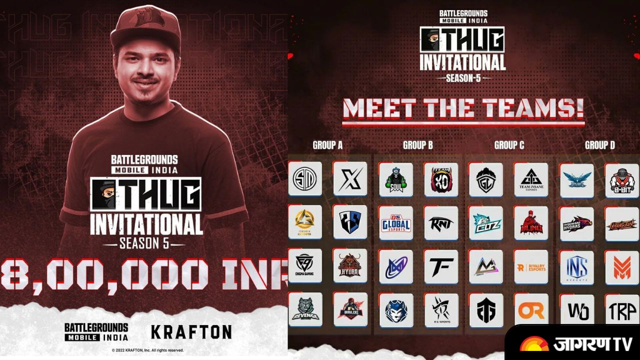 BGMI Thug Invitational Season 5 Invited Teams, Schedule & Fixtures and Prize Pool