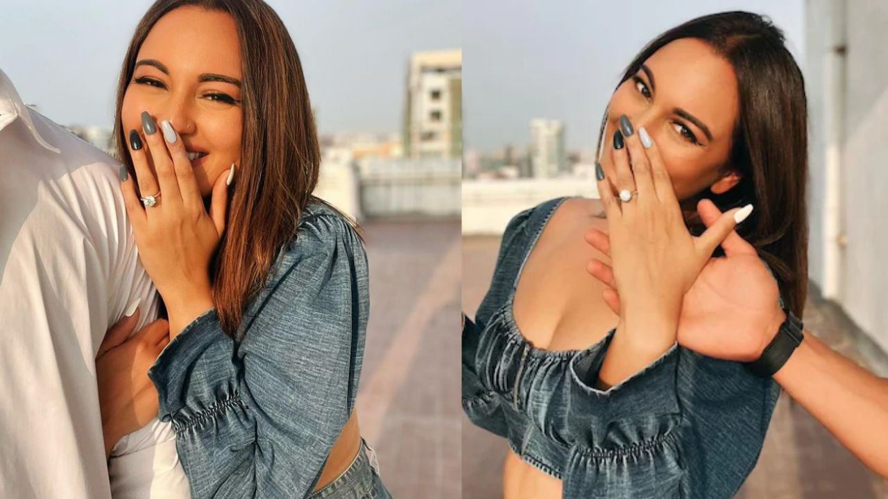 Sonakshi Sinhas Viral Engagement Pics Truth Debunked Flaunts Diamond Engagement Ring In The Posts