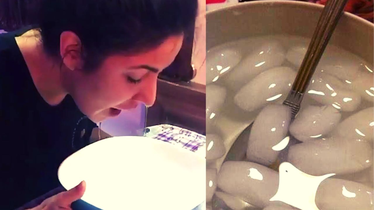 Katrina Kaif’s viral ice bowl facial challenge for glowing skin & removing puffiness; Does it work?