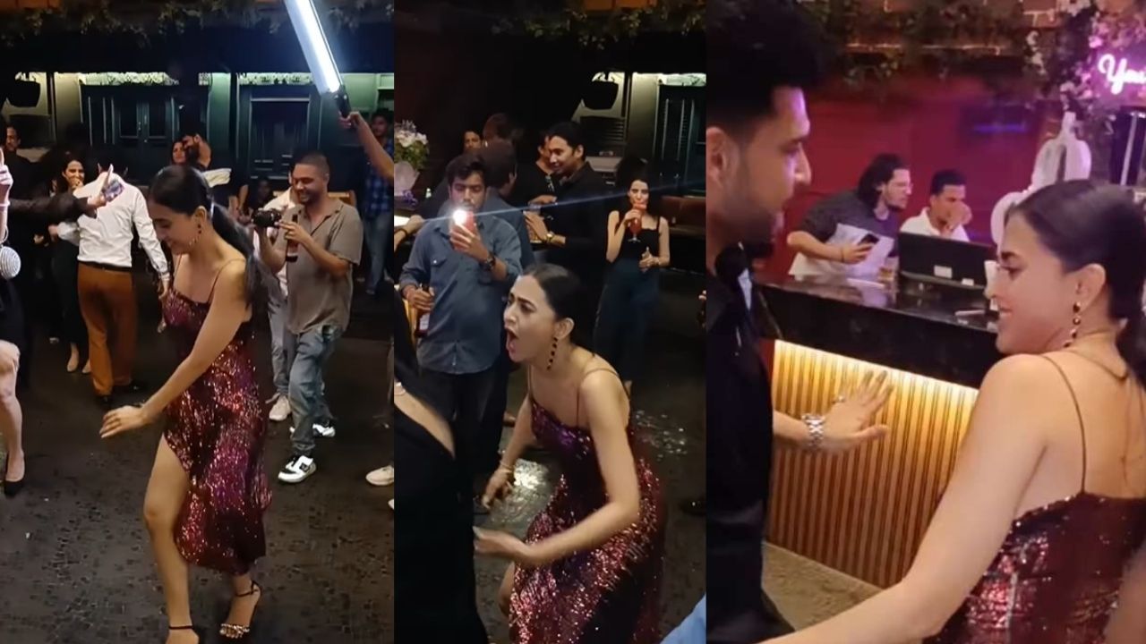 Karan-Tejasswi burns the dance floor with ‘ishq tera tadpave’; Fans spot Teja dancing in heels, video goes viral