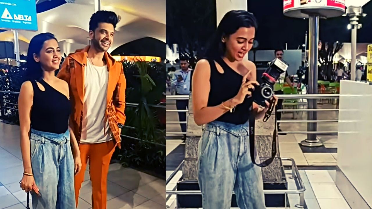 Tejasswi on duty to pick Beau Karan from the airport impresses Paparazzo's;  Marriage plans on cards?