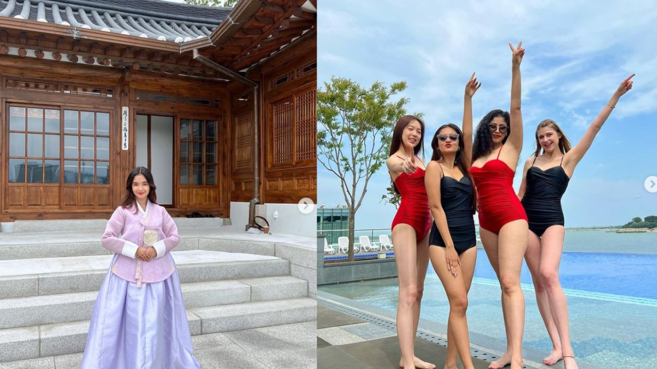 Anushka Sen in Korea; From BTS fangirling to gearing up for K-drama, wearing Hanbok & posing in swimwears