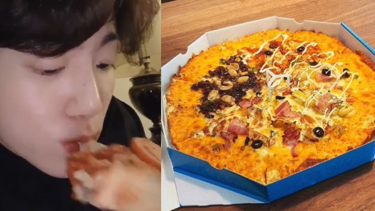Picture of BTS Jungkook eating Pizza makes the Pizza Brand go out of stock in South korea