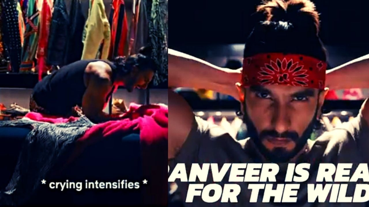 Ranveer Singh cries, kisses goodbye to his funky closet as he gears up for Man vs Wild with Bear Grylls