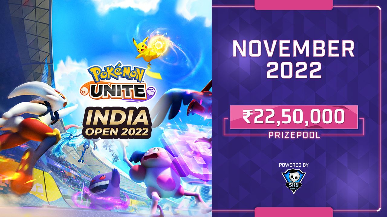 Skyesports announces the open-to-all Pokemon UNITE India Open 2022 with a whooping prize pool of Rs. 22,50,000