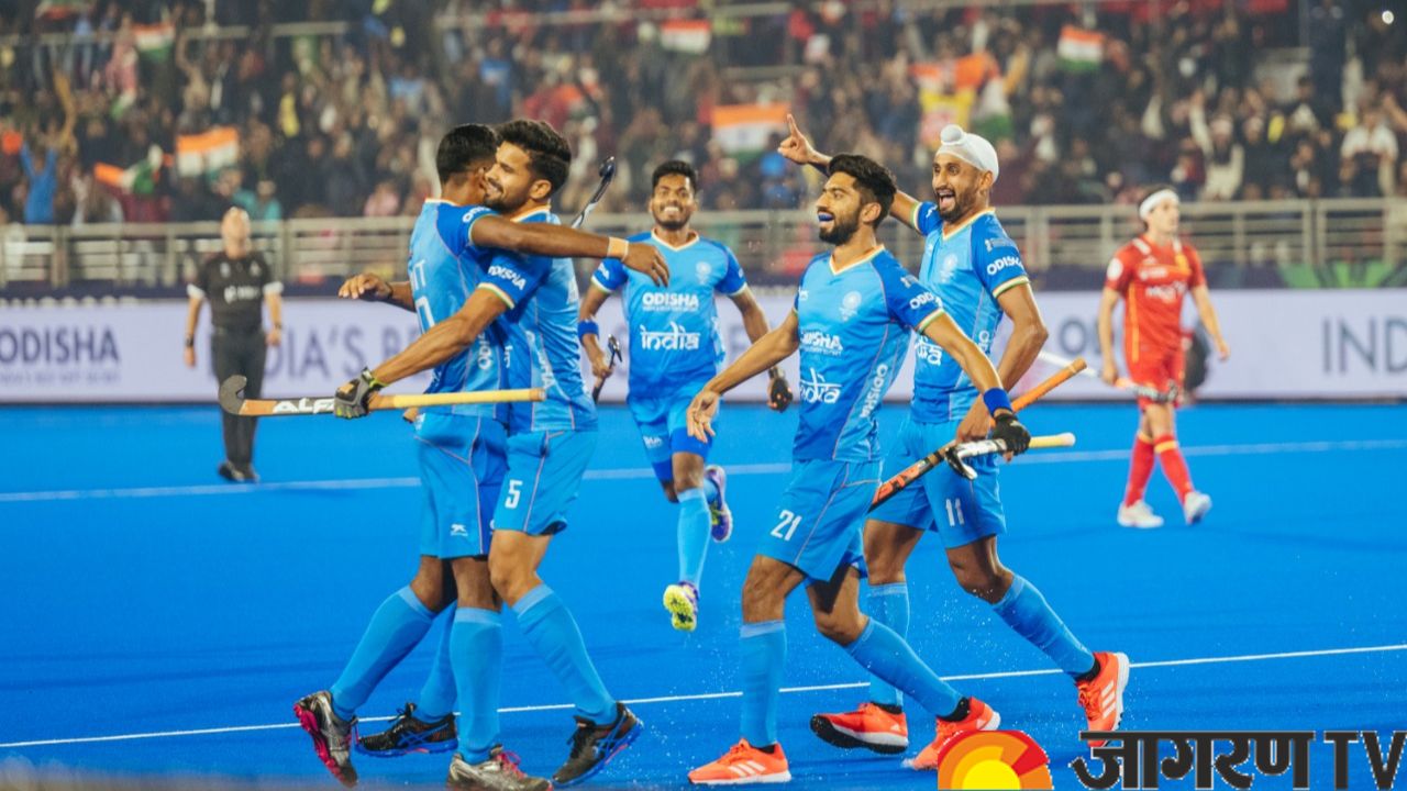 India vs Spain Men Hockeys World Cup 2023 India debuts the world cup with a win, defeating Spain by 2-0