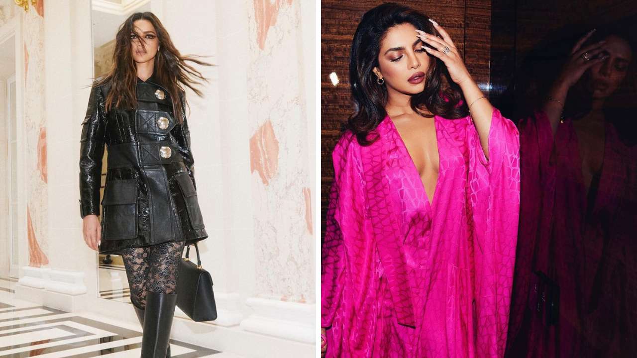 Paris Fashion week: Deepika Padukone Witchy look in LV or Priyanka Chopra in Valentino, who ate?
