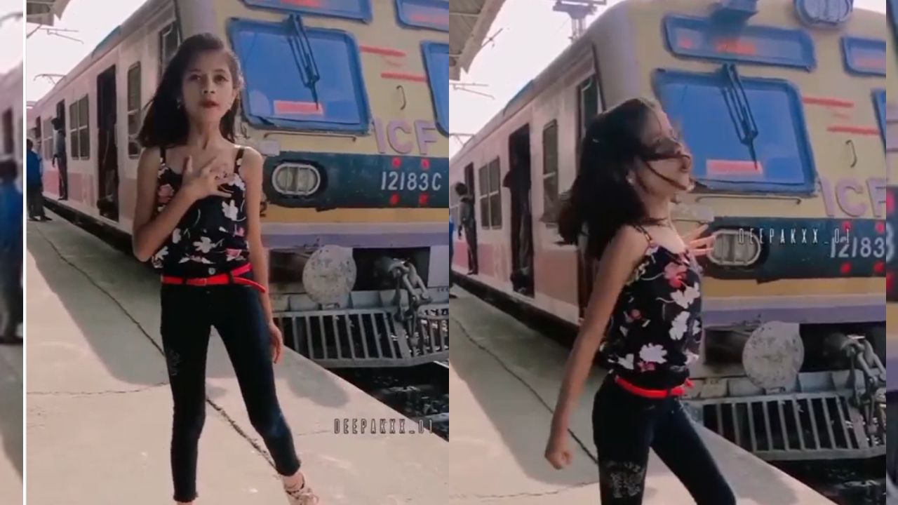 Viral Video: ट्रेन के सामने खड़ी होकर रील बना रही लड़की के साथ हुआ कुछ ऐसा, जिसने उड़ा दिए सबके होश