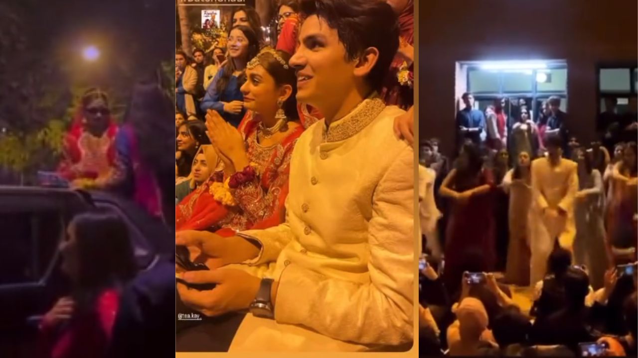 पाकिस्तान के छात्रों ने की क्लासिक बॉलीवुड स्टाइल में शादी, इस नकली शादी की वीडियो हुई वायरल