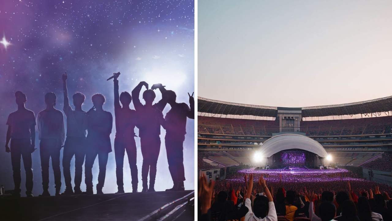 AI creates first BTS Concert pic in Delhi, India; Gives Desi ARMY feels of purple waves in their nerve