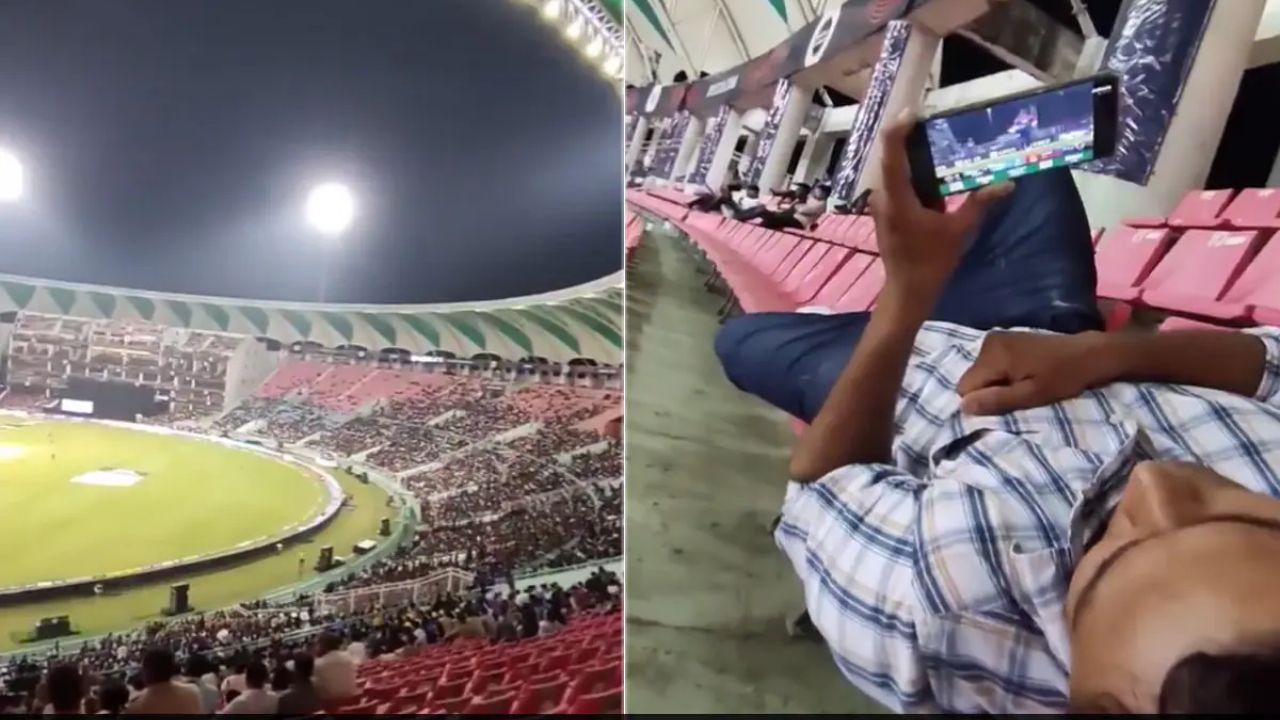 IPL Viral Video: स्टेडियम में बैठे शख्स ने मैच के दौरान किया कुछ ऐसा, जिसे देखने के बाद चकराया लोगों का सिर