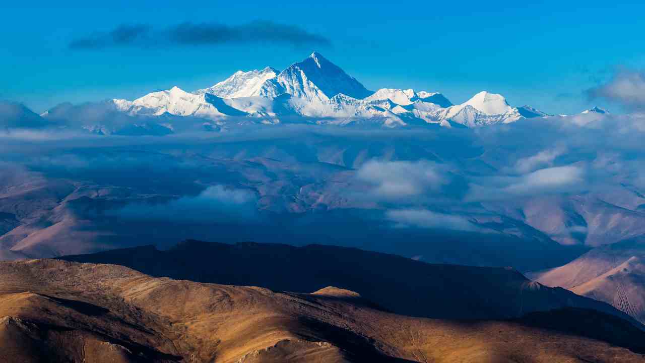 Гималаи море. Гималаи Эверест Джомолунгма. Гималаи Эверест панорама. Тибет Гималаи. Гималаи, Тибет вершины.