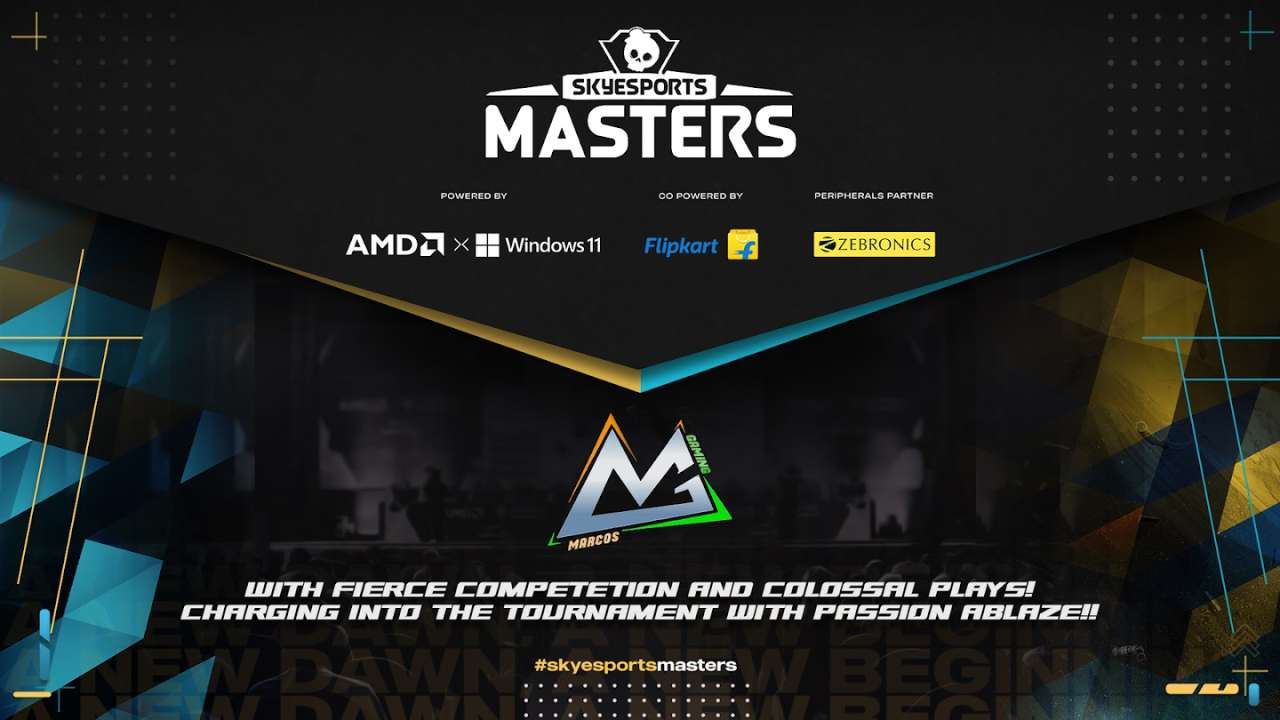 Marcos Gaming enters Rs. 2 Crore Skyesports Masters: India's First ...