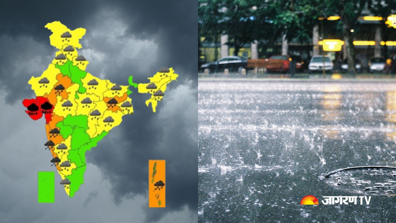 Weather today extremely heavy rainfall likely in gujarat yellow alert