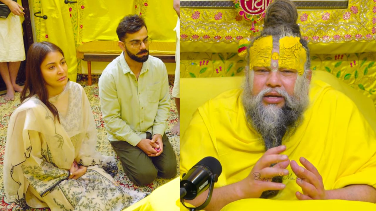 टेस्ट क्रिकेट से संन्यास लेने के बाद संत प्रेमानंद महाराज से मिले कोहली, पत्नी अनुष्का संग लिया आशीर्वाद, देखें वीडियो