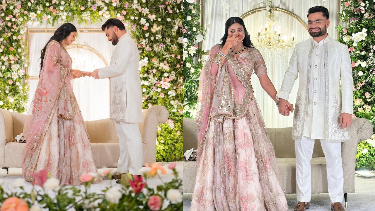 Rinku-Priya Engagement : अपनी सगाई में जमकर नाचीं प्रिया सरोज, खड़े-खड़े देखते रहे रिंकू सिंह, वायरल हुआ वीडियो