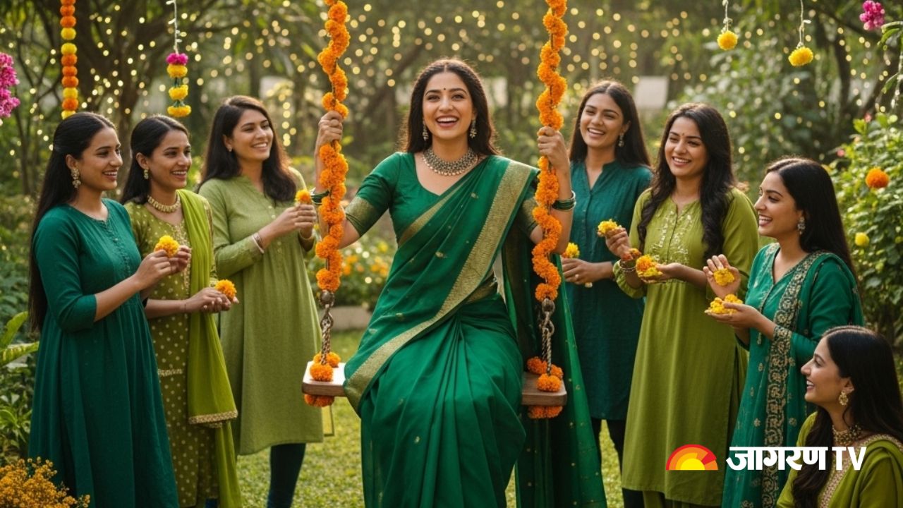 Hariyali Teej 2025: Know The Significance of Wearing Green On This Festival