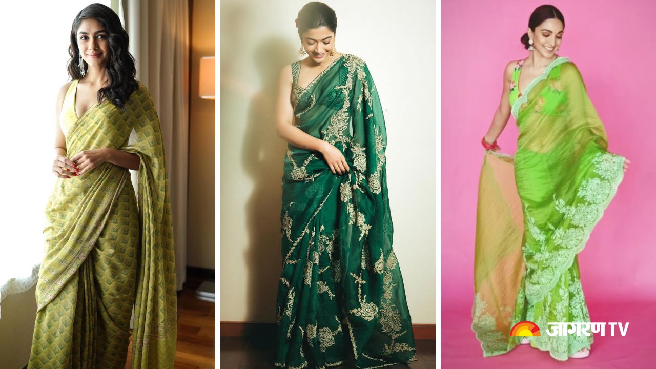 Hariyali Teej 2025: Mrunal Thakur To Kiara Advani, Bollywood Inspired Green Sarees To Wear on Teej
