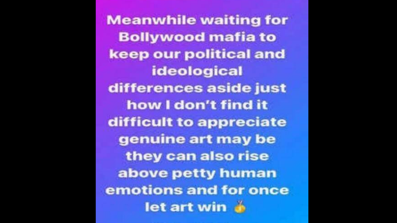 Kangana Ranaut takes a dig at Bollywood; asks them to 'rise above petty  human emotions' and watch Thalaivii