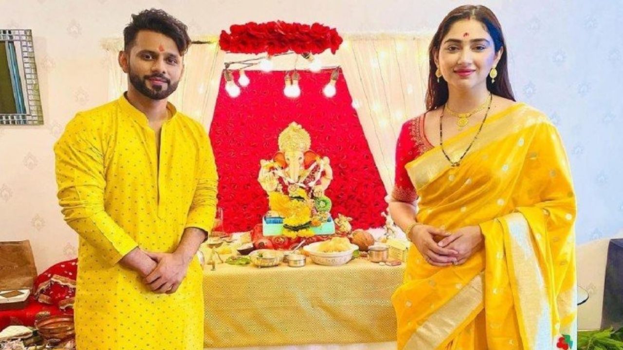 रहुल वैद्द और दिशा परमार ने शादी के बाद ऐसे मनाई गणेश चतुर्थी