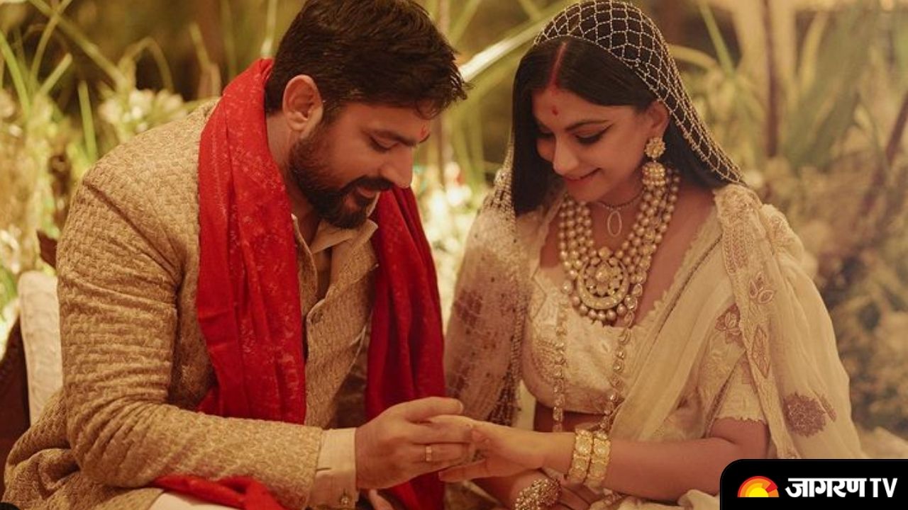 In Pics Rhea Kapoor shares heartfelt note for Hubby Karan with first picture of their Wedding