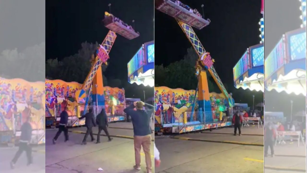 Carnival Ride Full Of People Goes Out Of Control Horrific Incident Captured In The Camera See Viral Video