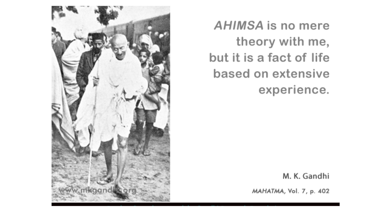 essay on gandhi ahimsa