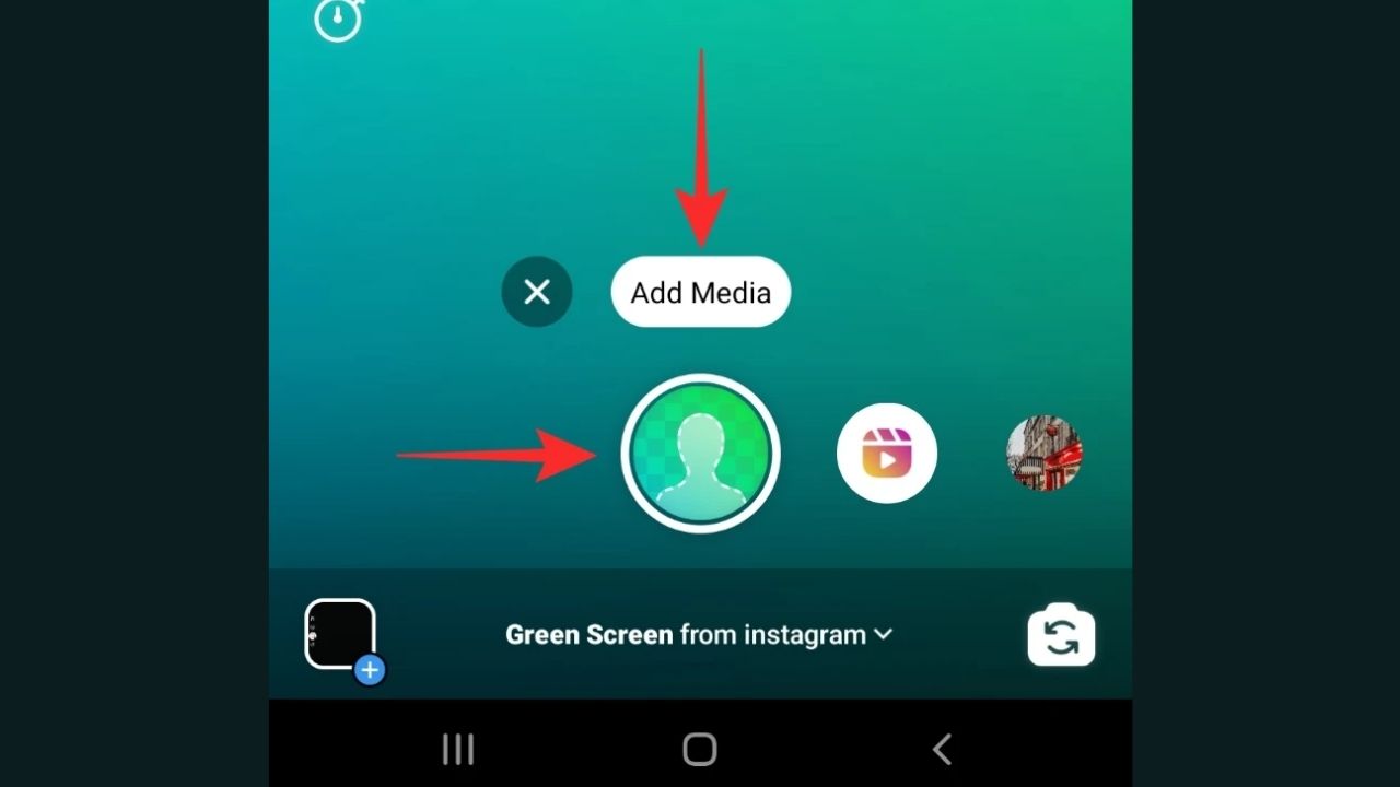 Step-by-step guide how to use the green screen feature on Instagram Reel