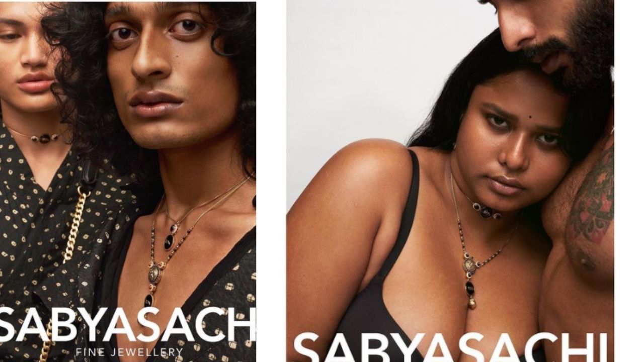 Sabyasachi Mangalsutra ad featuring same-sex couple & bold photos irks  netizens; Gets trolled