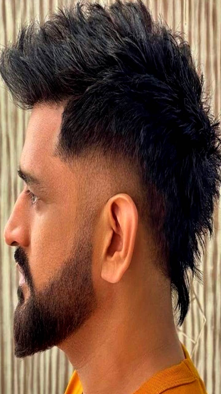 IPL 2021 : MS Dhoni Hairstyles From T20 World Cup To IPL 2021