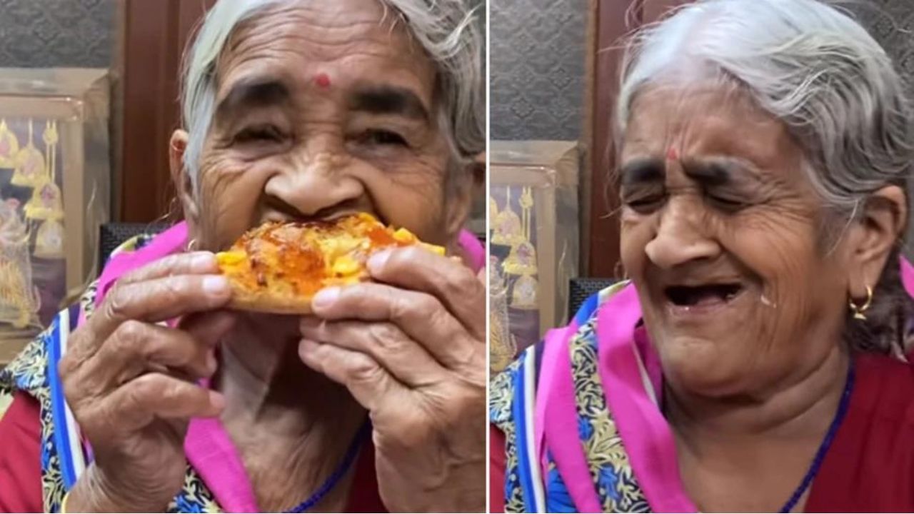 नानी ने पहली बार टेस्ट किया पिज्जा, क्यूट से एक्सप्रेशन्स ने जीता सबका दिल, वीडियो वायरल