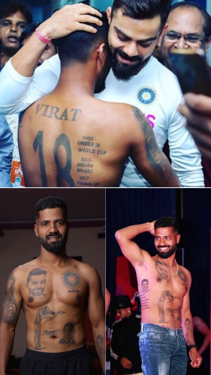 Virat Kohli Meets His Tattoo Fan Watch The Video Right Here  ABP News   YouTube