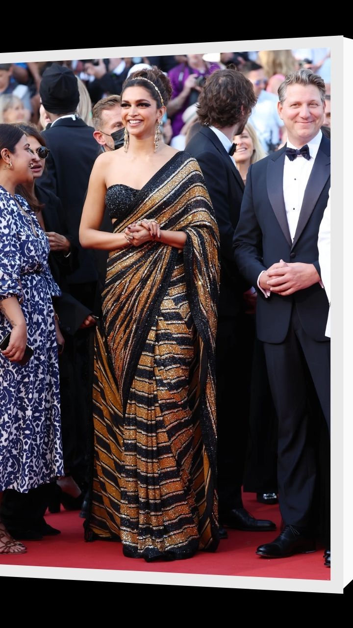 Cannes 2022: Deepika Padukone stuns in off-white ruffle saree at closing  ceremony