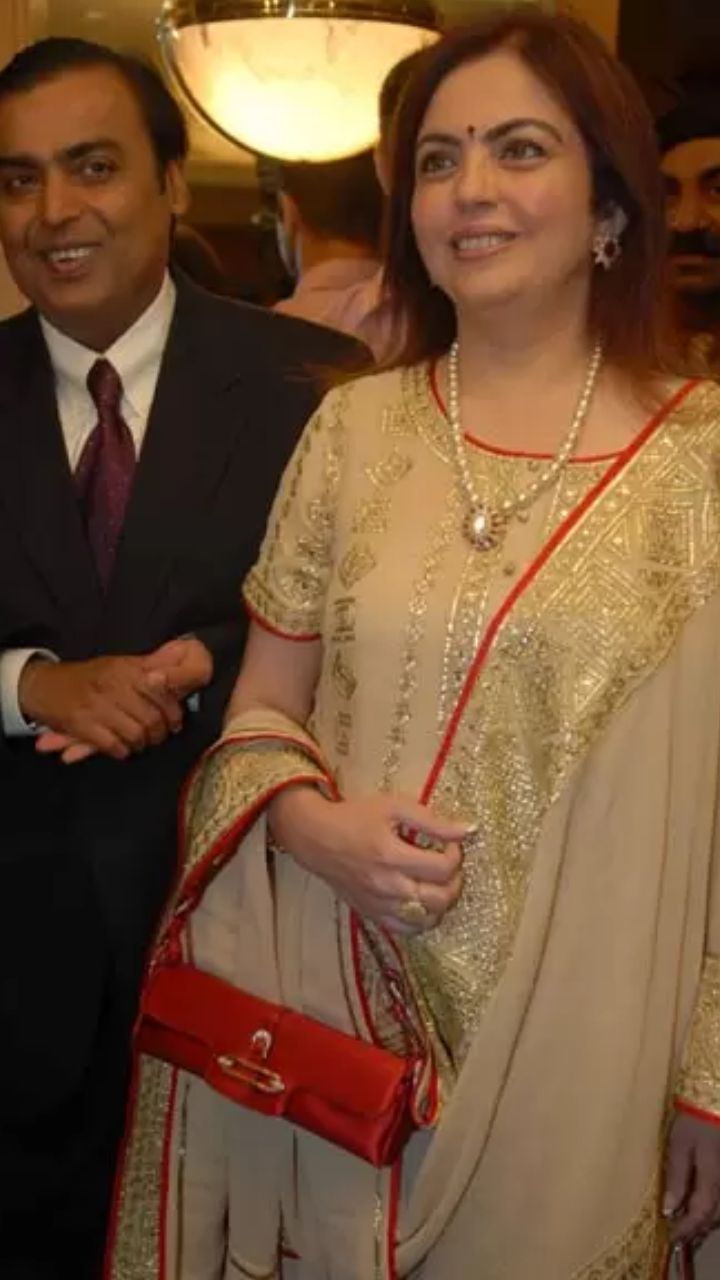 Nita Ambani's Hermès Birkin handbag features 18K gold and diamond details