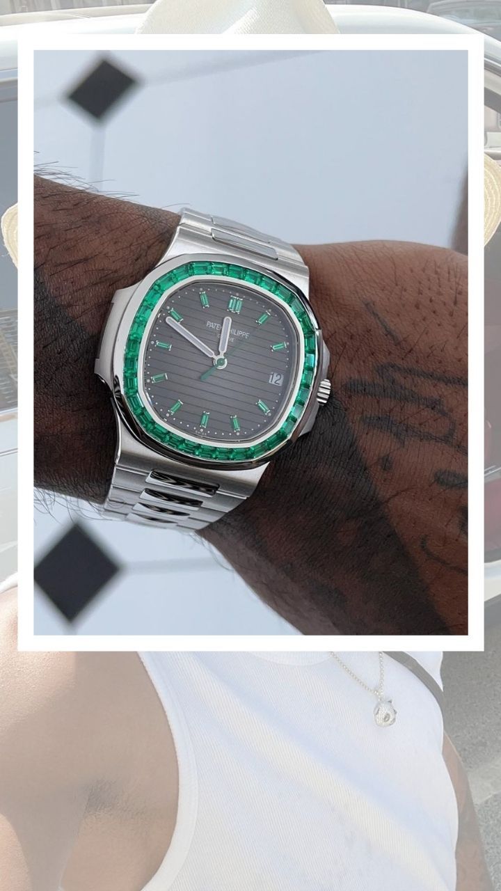 Hardik Pandya's newest watch, a Patek Philippe Nautilus Platinum