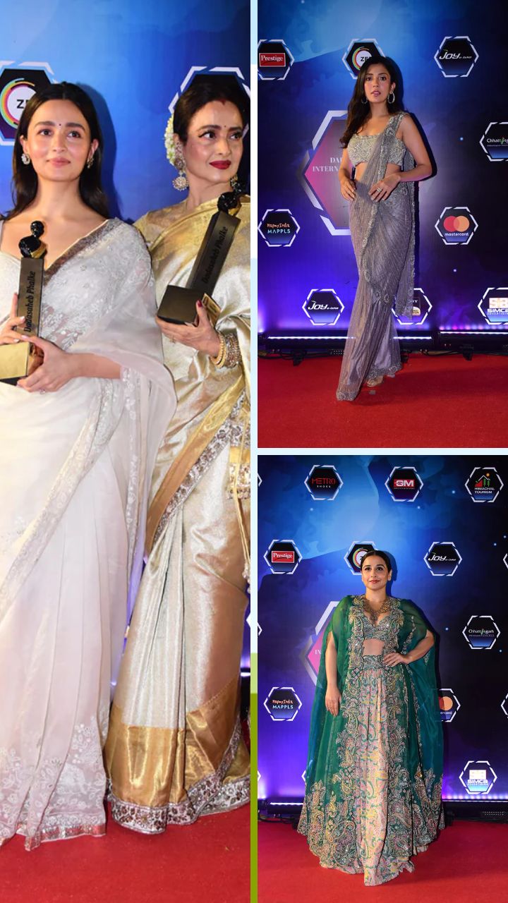 Six yards of elegance at Dadasaheb Phalke Award 2023; Alia Bhatt to Rekha