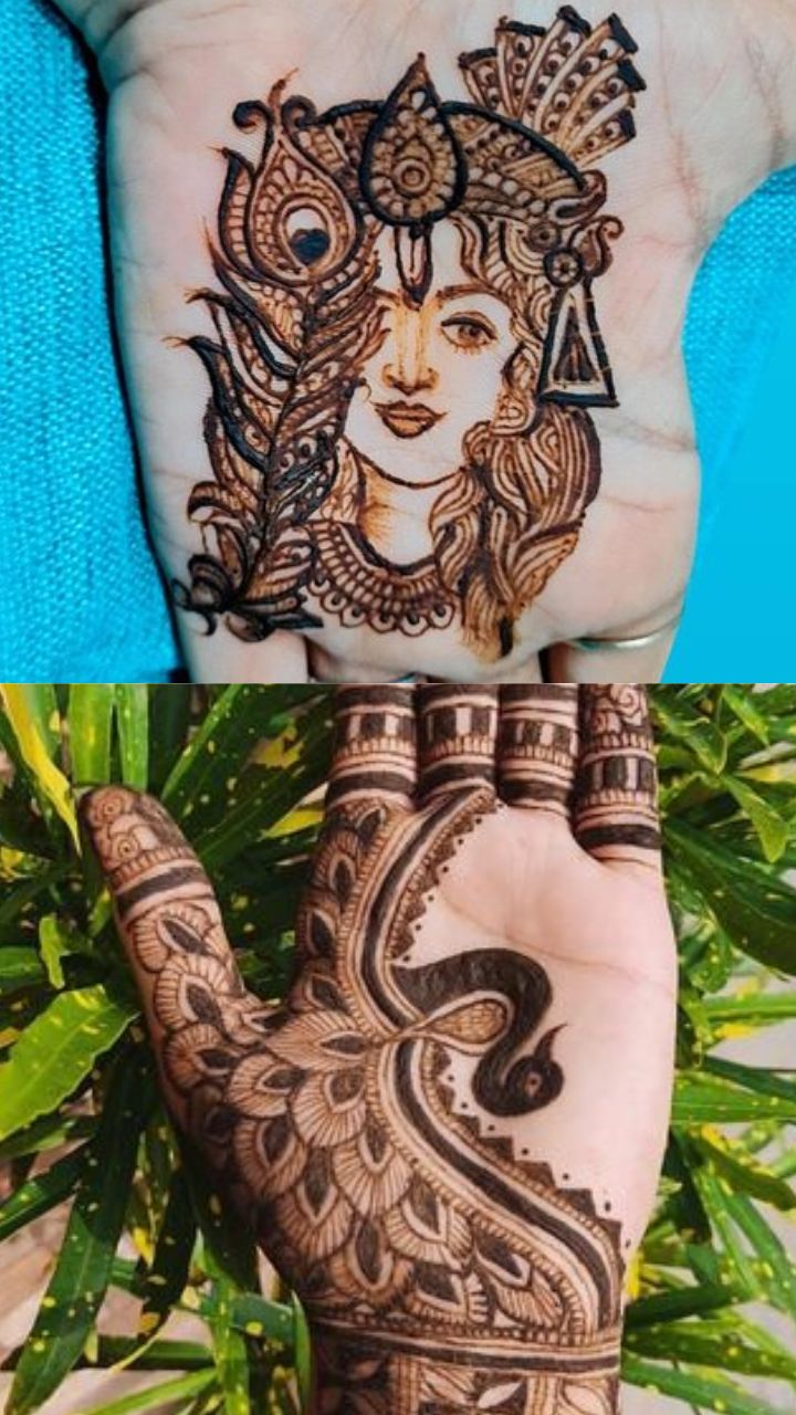 Krishna Mehndi Design Images (Krishna Henna Design Ideas) | Mehndi art  designs, Mehndi designs, Unique mehndi designs