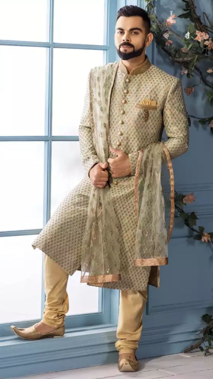 Buy Pink 2-Piece Ethnic Suit for Men by MANYAVAR Online | Ajio.com