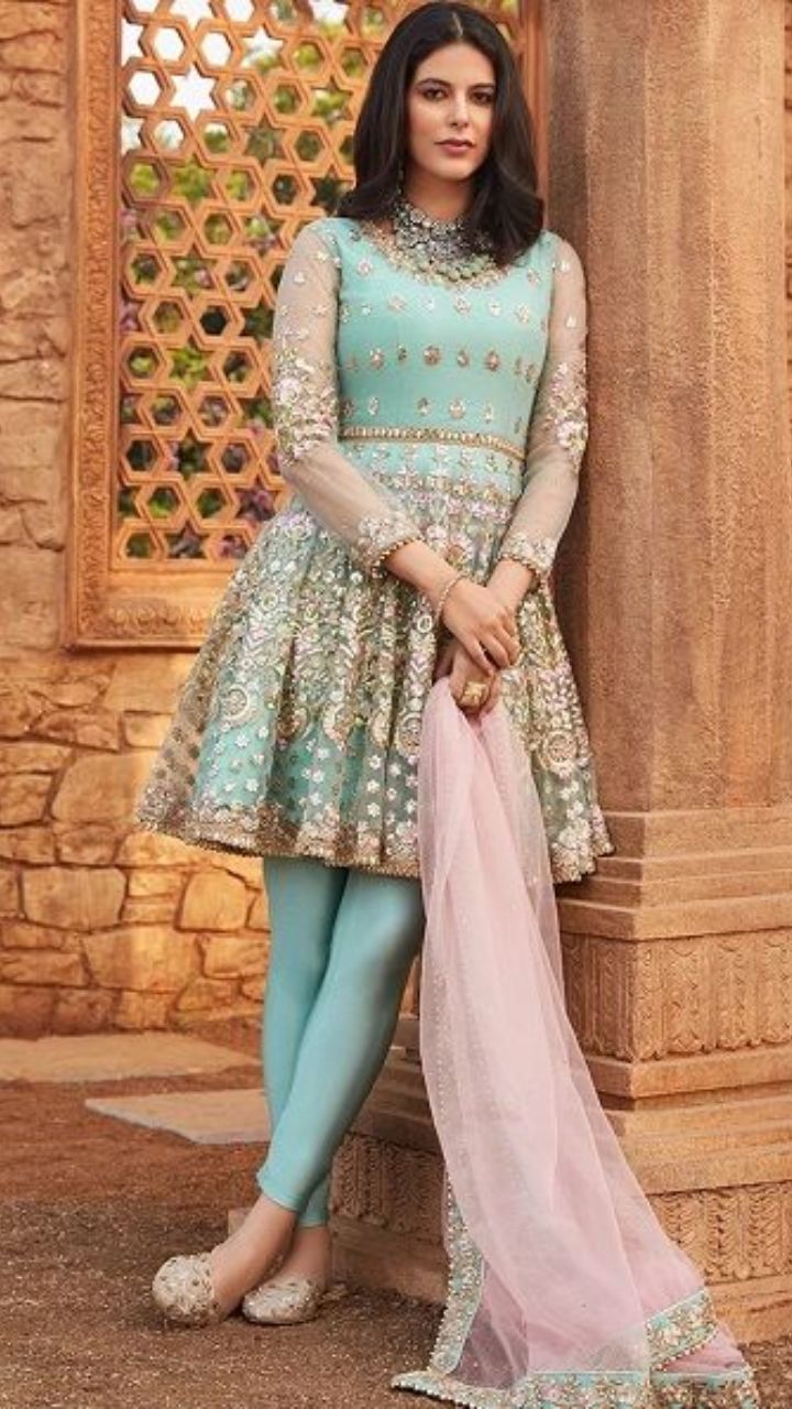 AASHIRWAD CREATION PRESENTS NURA READYMADE FREE SIZE SHARARA STYLE SALWAR  SUITS CATALOG WHOLESALER AND EXPORTER