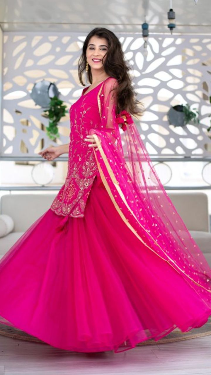 Palazzo hotsell lehenga dress