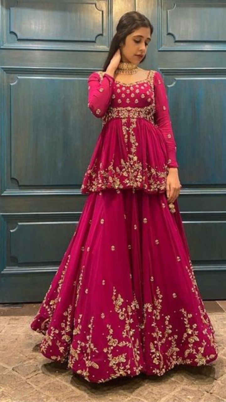 Buy Punjabi Patiala Frock Style Suit Latest Indian Designer Salwar Kameez  Custom Stitched Silk Fabric Dress for Women and Girls Made to Measure  Online in India - Etsy