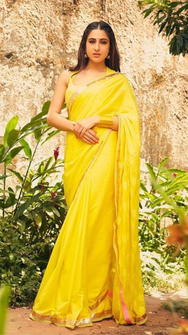 Katrina Kaif's yellow saree look takes the internet by storm, Alia Bhatt  reacts | Fashion Trends - Hindustan Times