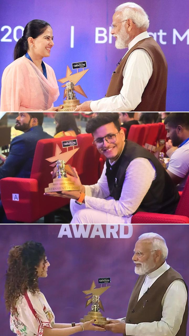 Complete Winner List of National Creators Awards 2024 India With Pictures